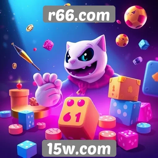Variedade de jogos disponíveis no r66.com